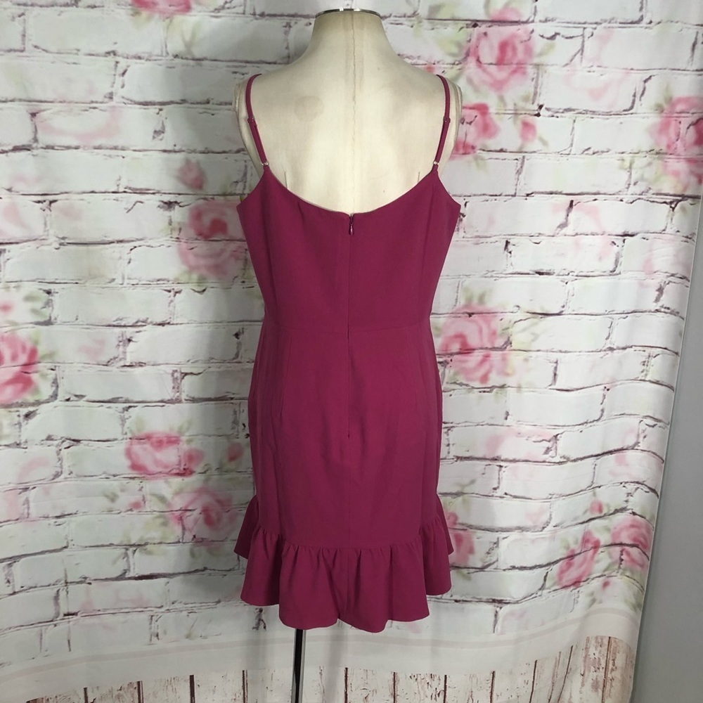 Dress the population Mira dress in hibiscus pink - Picture 9 of 16